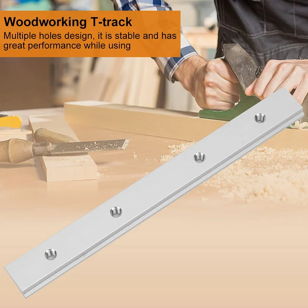 Suwak ukośny do piły stołowej T-Slot Miter Track oprawa szczelinowa 200 mm stop Aluminiu do obróbki drewna (200 mm M6)
