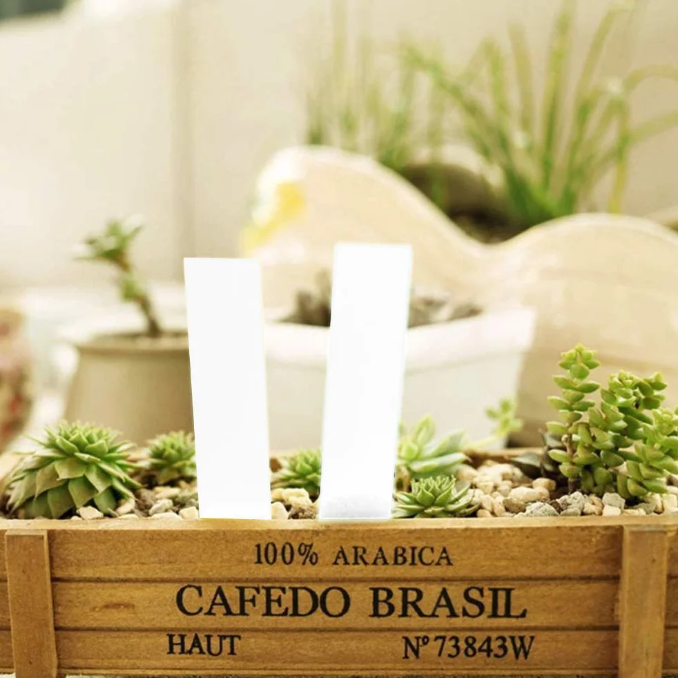 Plastikowe etykiety na rośliny w kształcie litery T 100 szt. znaczniki ogrodowe wielokrotnego użytku