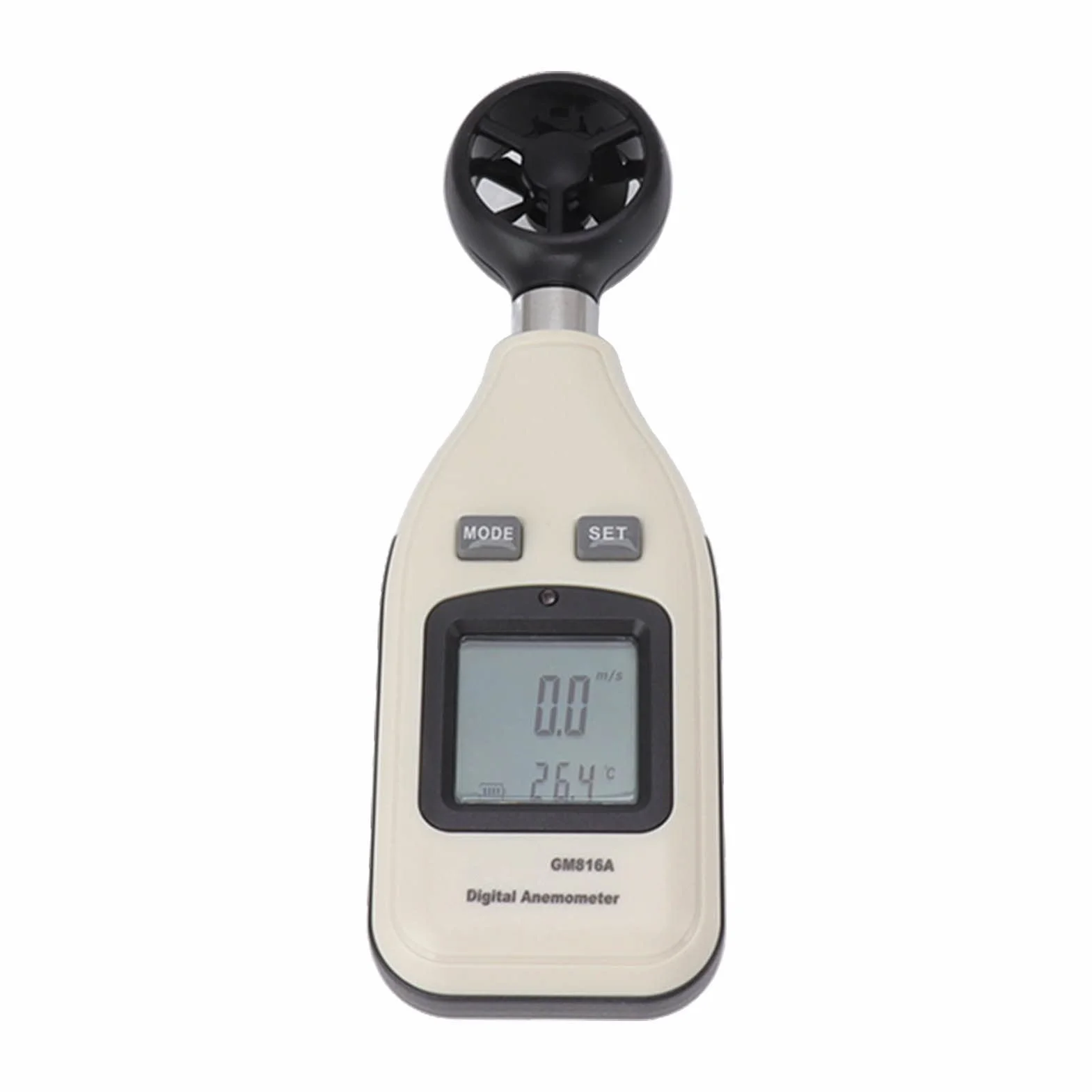 Cyfrowy anemometr LCD - przenośny miernik prędkości i temperatury wiatru dla entuzjastów outdooru