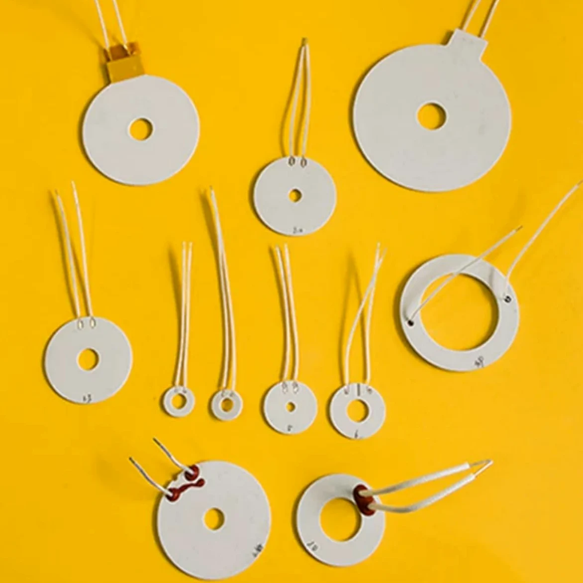 5Pcs Metal Ceramic Heating Ring, 92%-96% Alumina Ceramic Heater Element(7x14mm 24V)